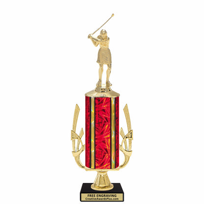 Accent Golf Trophy 14.5" / Gold / Female