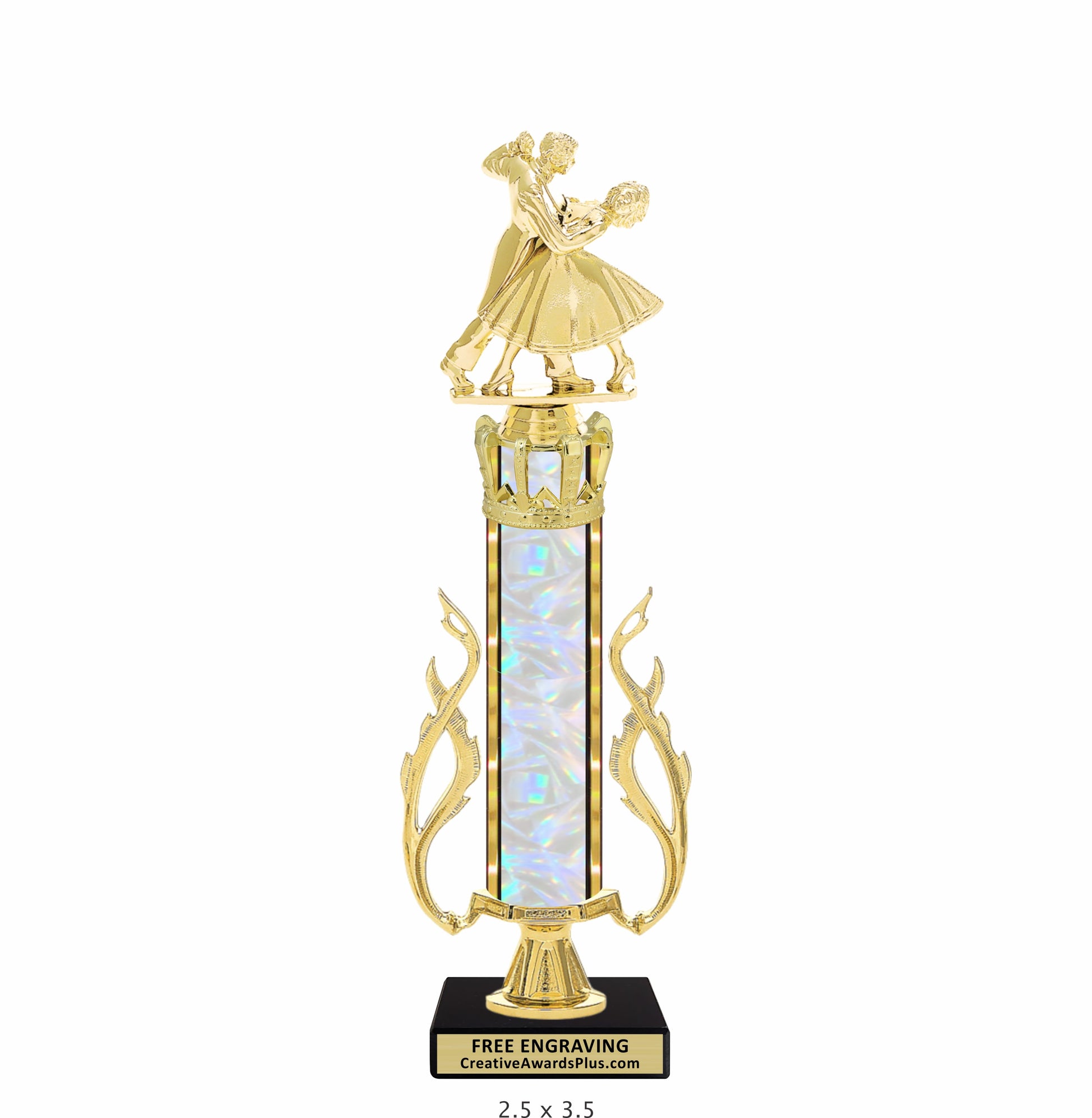 Royal Couple Dancing Trophy 14.25" / Gold