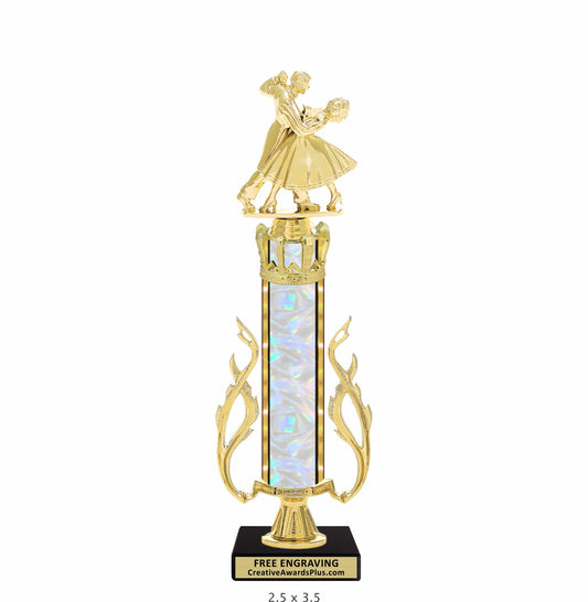 Royal Couple Dancing Trophy 14.25" / Gold
