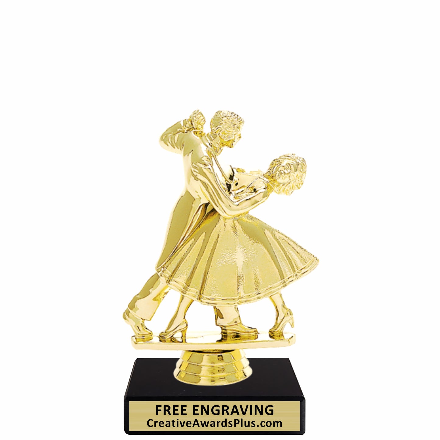 Couple Dancing Trophy 5.5" / Gold