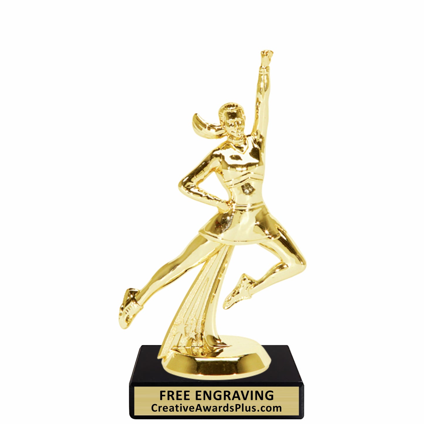 Jumping Cheer Trophy 6.5" / Gold