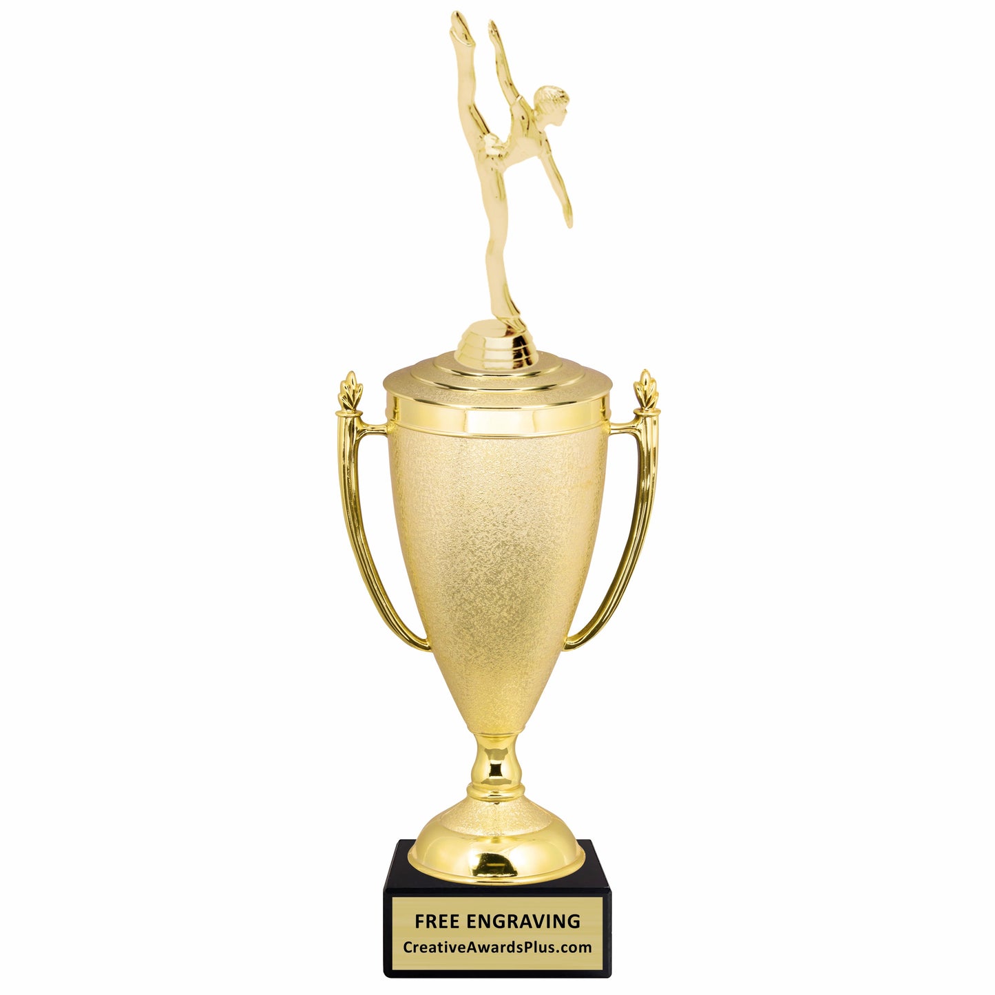 Stippled Cup Modern Dance Trophy 15.63" / Gold