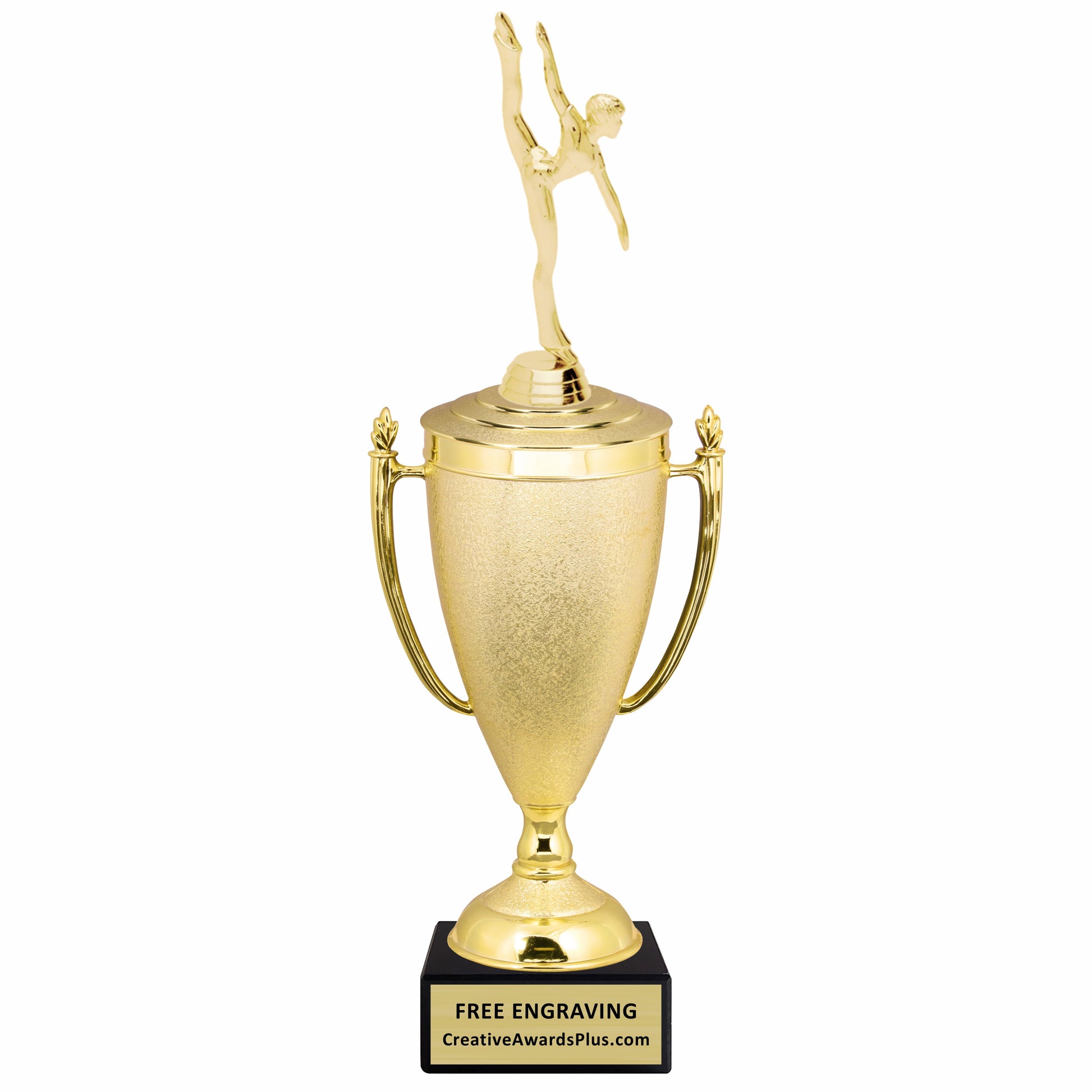 Stippled Cup Modern Dance Trophy 15.63" / Gold