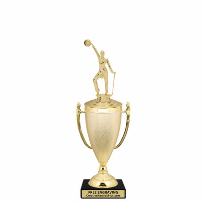 Stippled Cup Tap Dance Trophy 12.63" / Gold