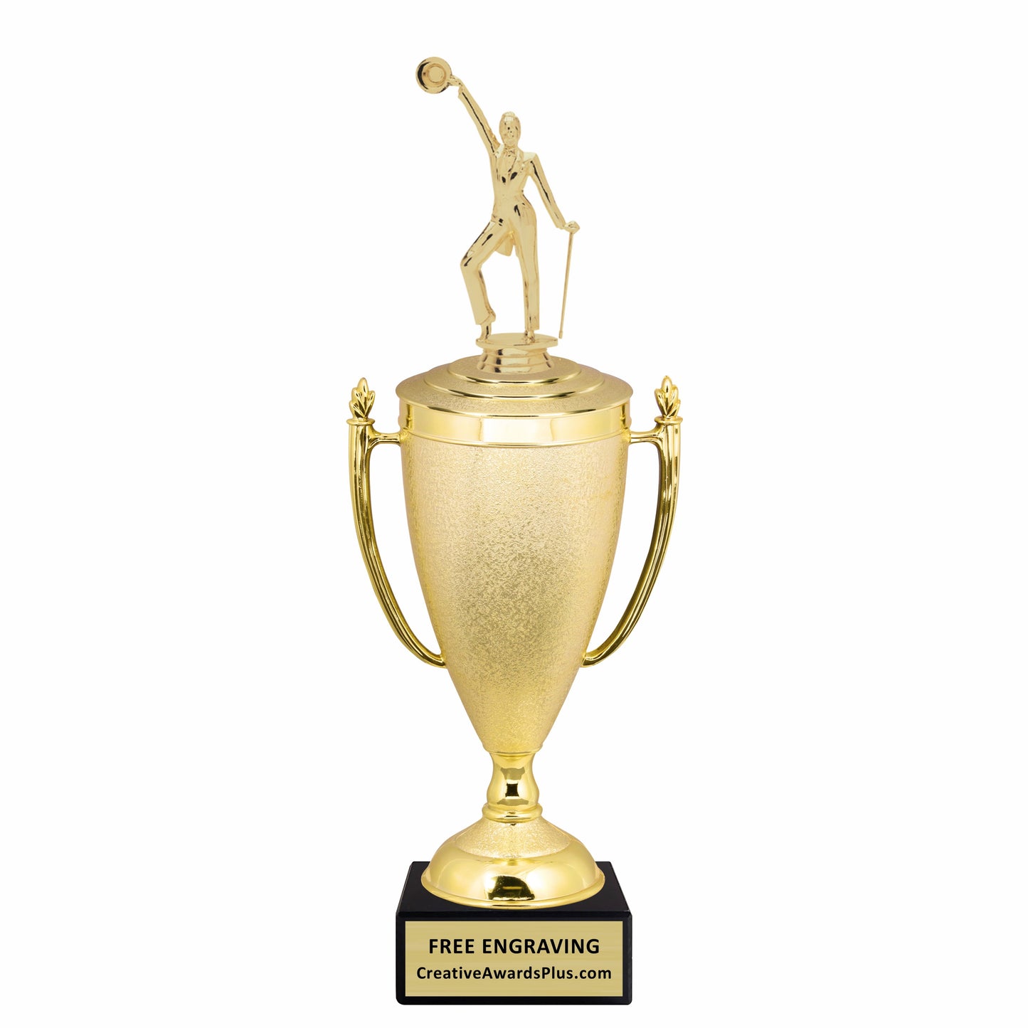 Stippled Cup Tap Dance Trophy 14.75" / Gold