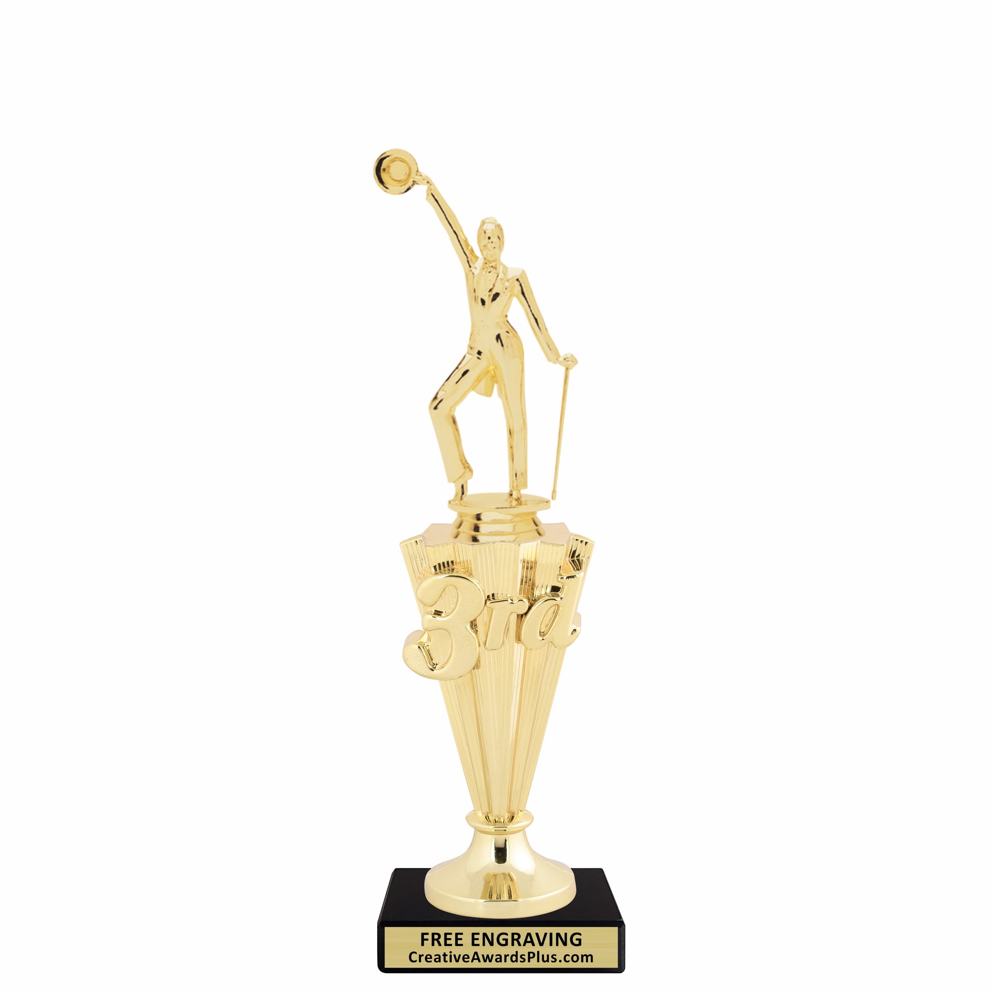 Tap Dance 3rd Place Trophy 10.25" / Gold