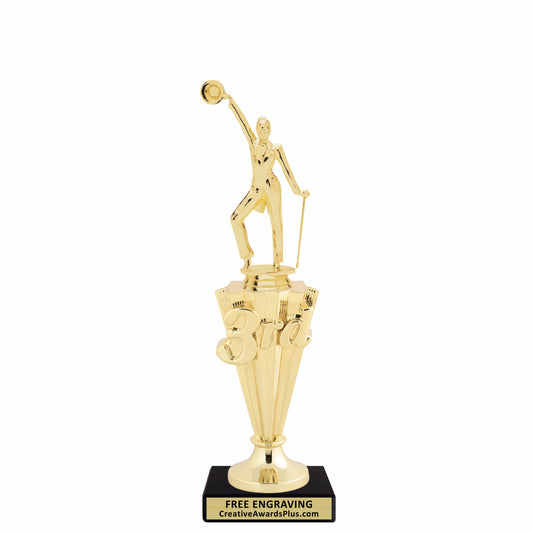 Tap Dance 3rd Place Trophy 10.25" / Gold