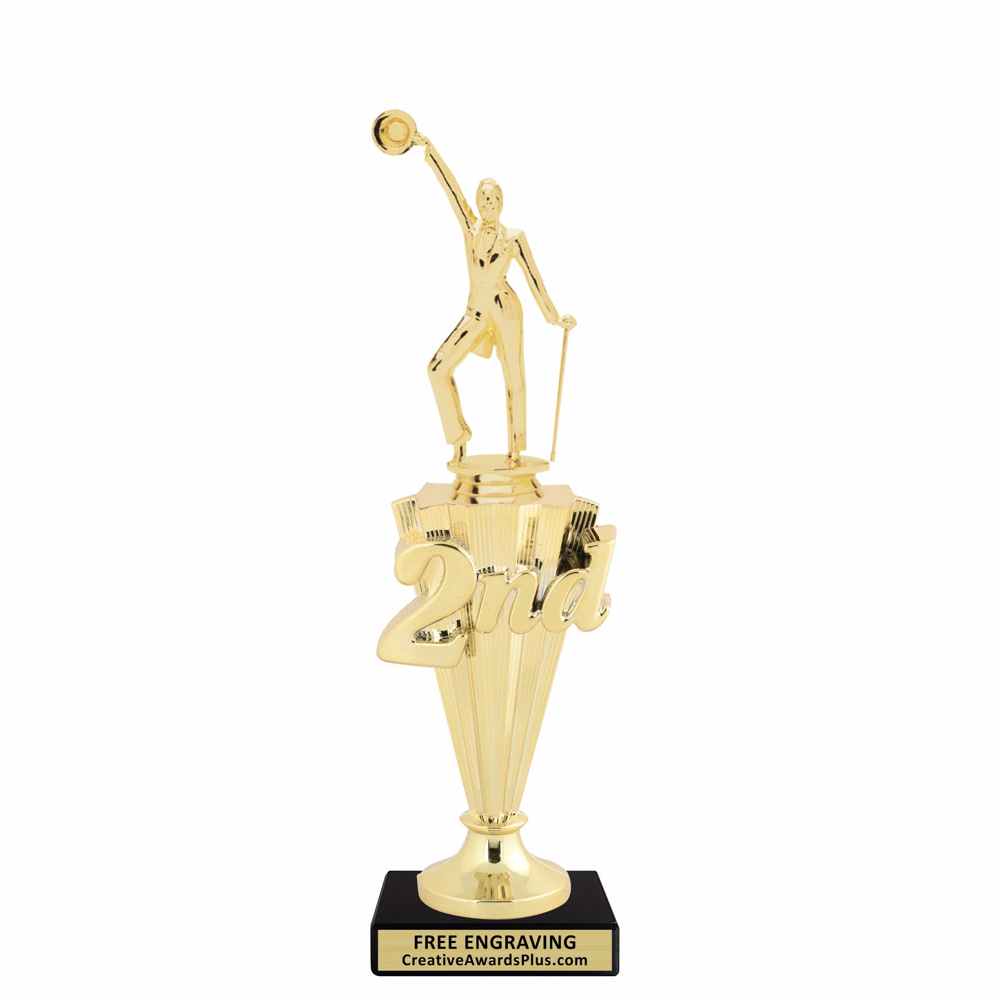 Tap Dance 2nd Place Trophy 10.75" / Gold
