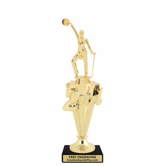 Tap Dance 2nd Place Trophy 10.75" / Gold