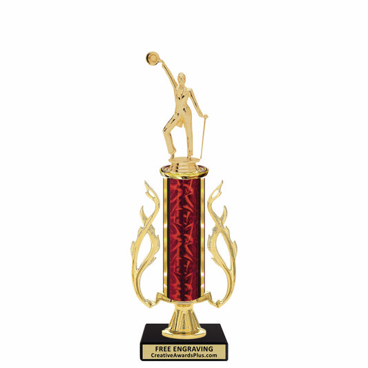 Flaming Tap Dance Trophy 12.63" / Gold
