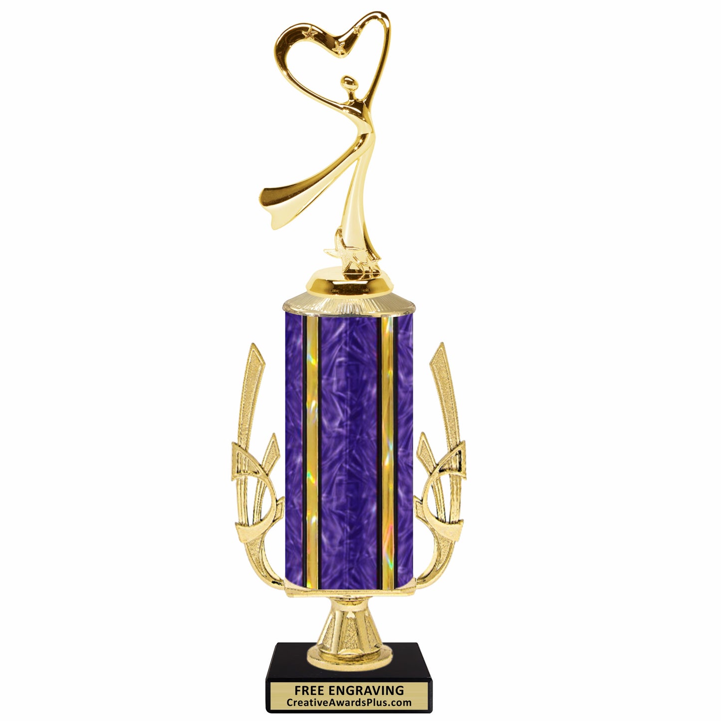 Accent Heart Dancer Trophy 15" / Gold