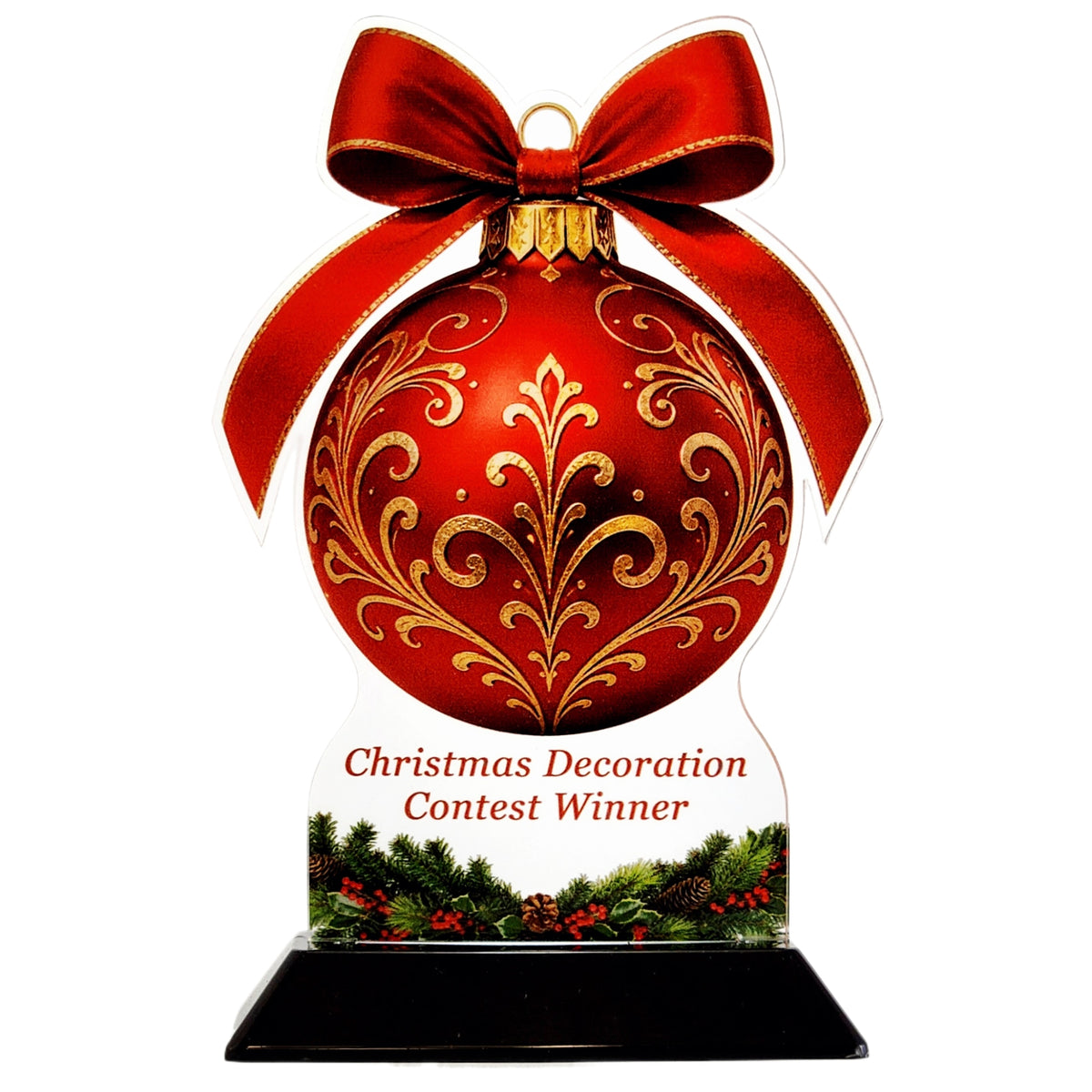 Acrylic Christmas Ornament Garland Award 8" / Multiple