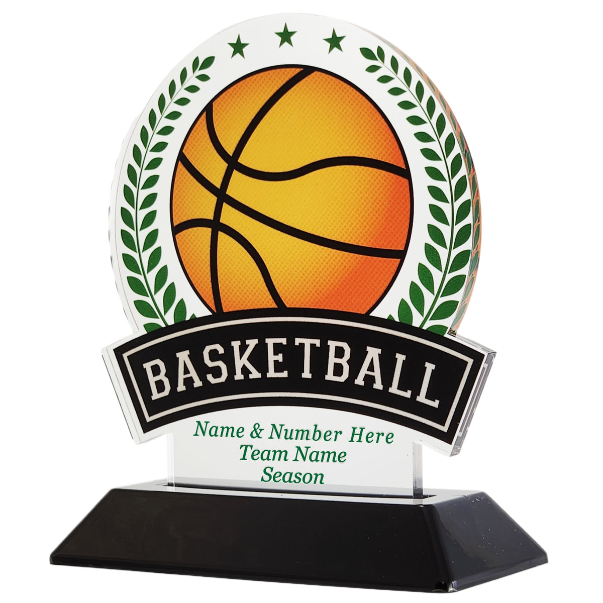 Acrylic Victory Basketball Award 6" / Multiple