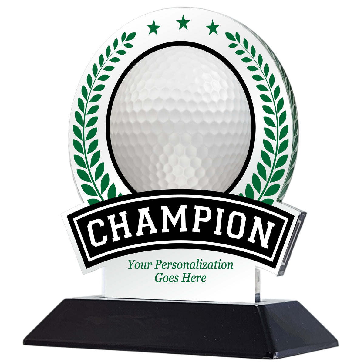 Acrylic Victory Golf Award 6" / Multiple