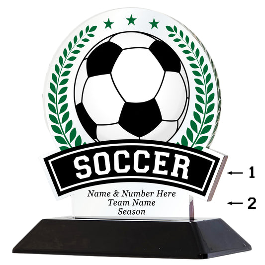 Acrylic Victory Soccer Award 6" / Multiple