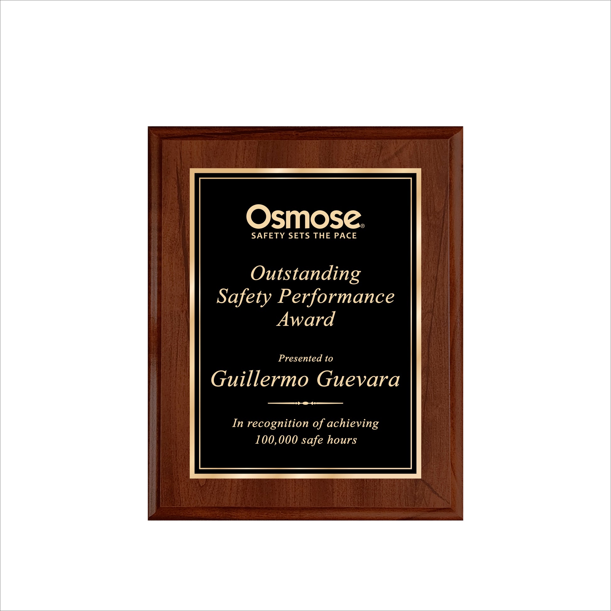 Cherry Finished Plaque 8" X 10 / Cherry / Double Border