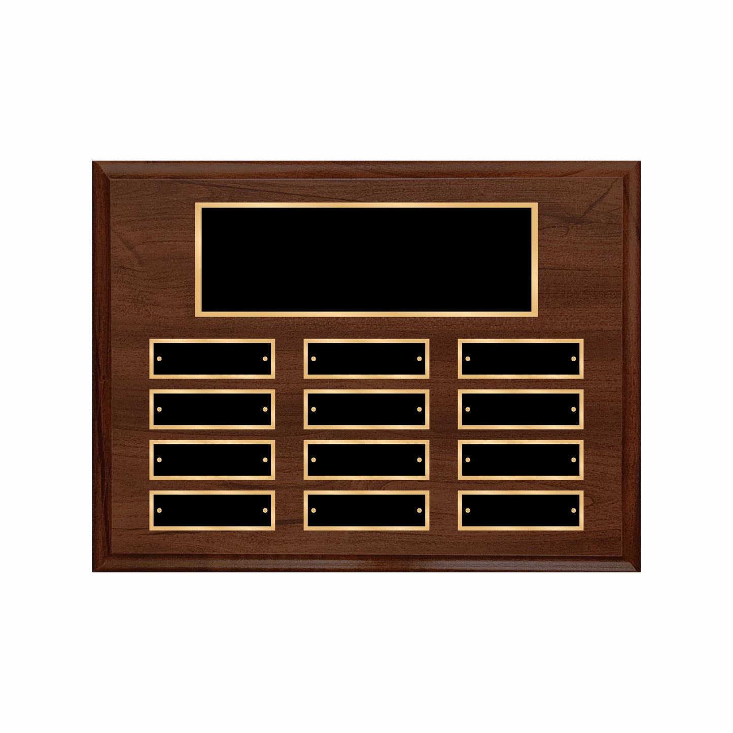 Cherry Finished Perpetual Plaque Landscape 9" X 12" - 12 Plates / Cherry