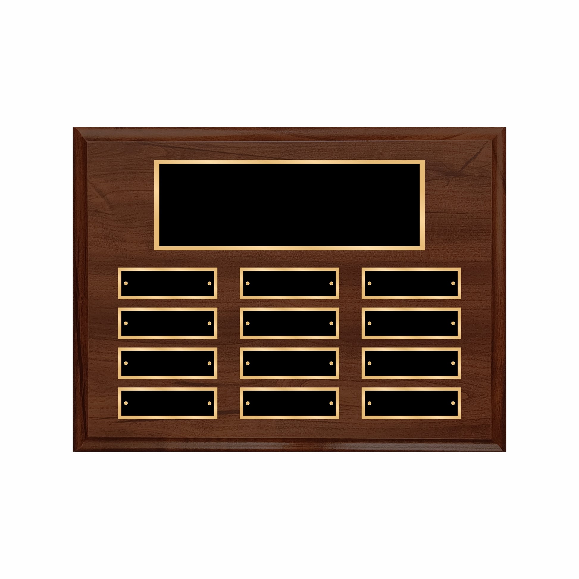 Cherry Finished Perpetual Plaque Landscape 9" X 12" - 12 Plates / Cherry