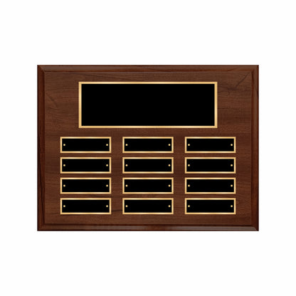 Cherry Finished Perpetual Plaque Landscape 9" X 12" - 12 Plates / Cherry