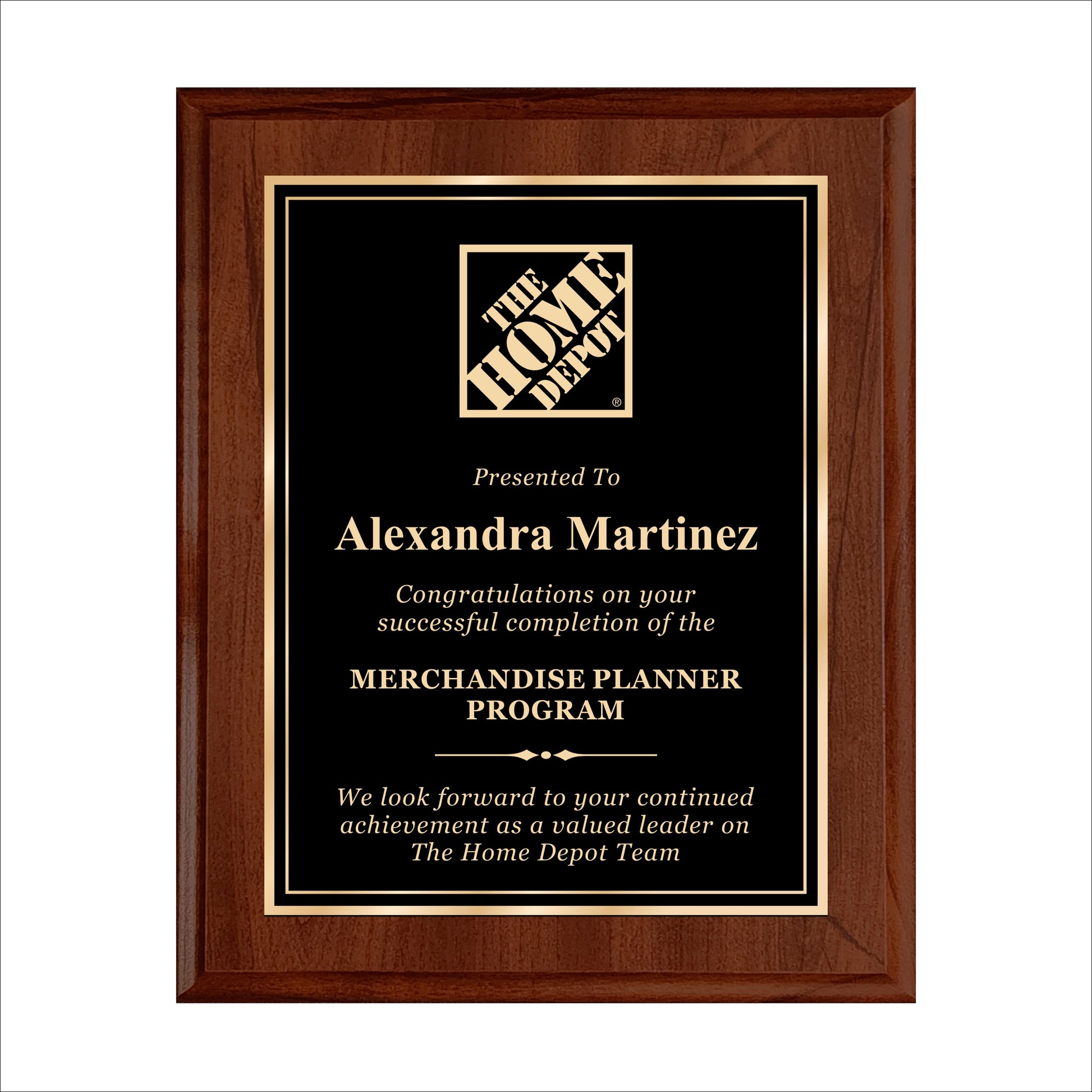Cherry Finished Plaque 10.5" X 13" / Cherry / Double Border