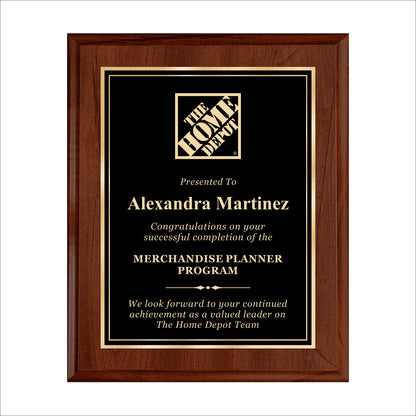 Cherry Finished Plaque 10.5" X 13" / Cherry / Double Border