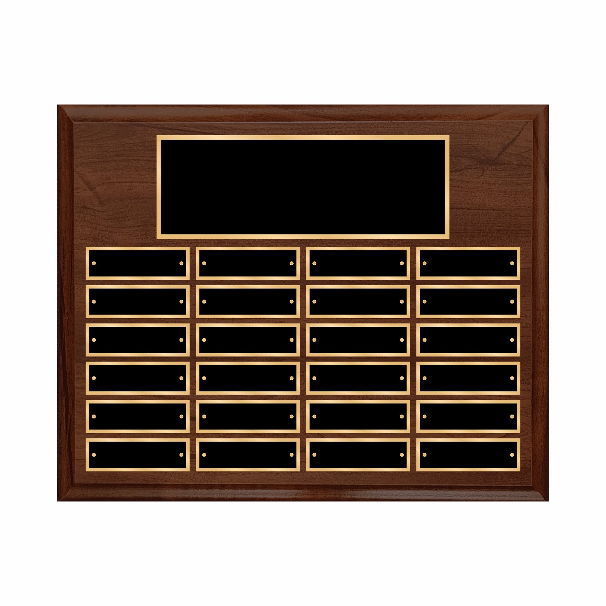 Cherry Finished Perpetual Plaque Landscape 10.5" X 13" - 24 Plates / Cherry