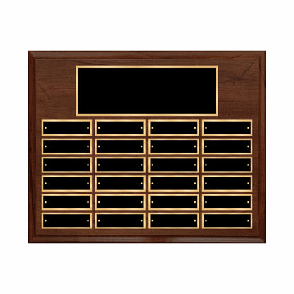 Cherry Finished Perpetual Plaque Landscape 10.5" X 13" - 24 Plates / Cherry