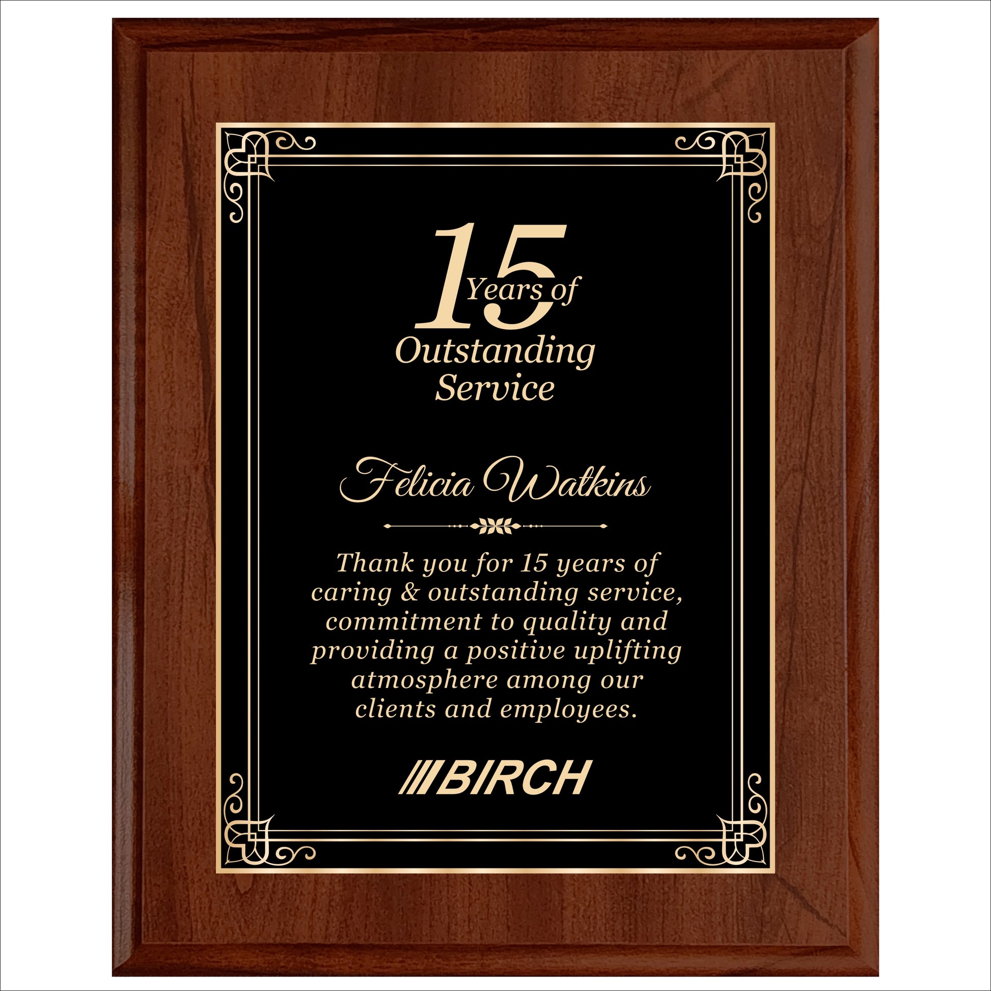 Cherry Finished Plaque 12" X 15" / Cherry / Hearts