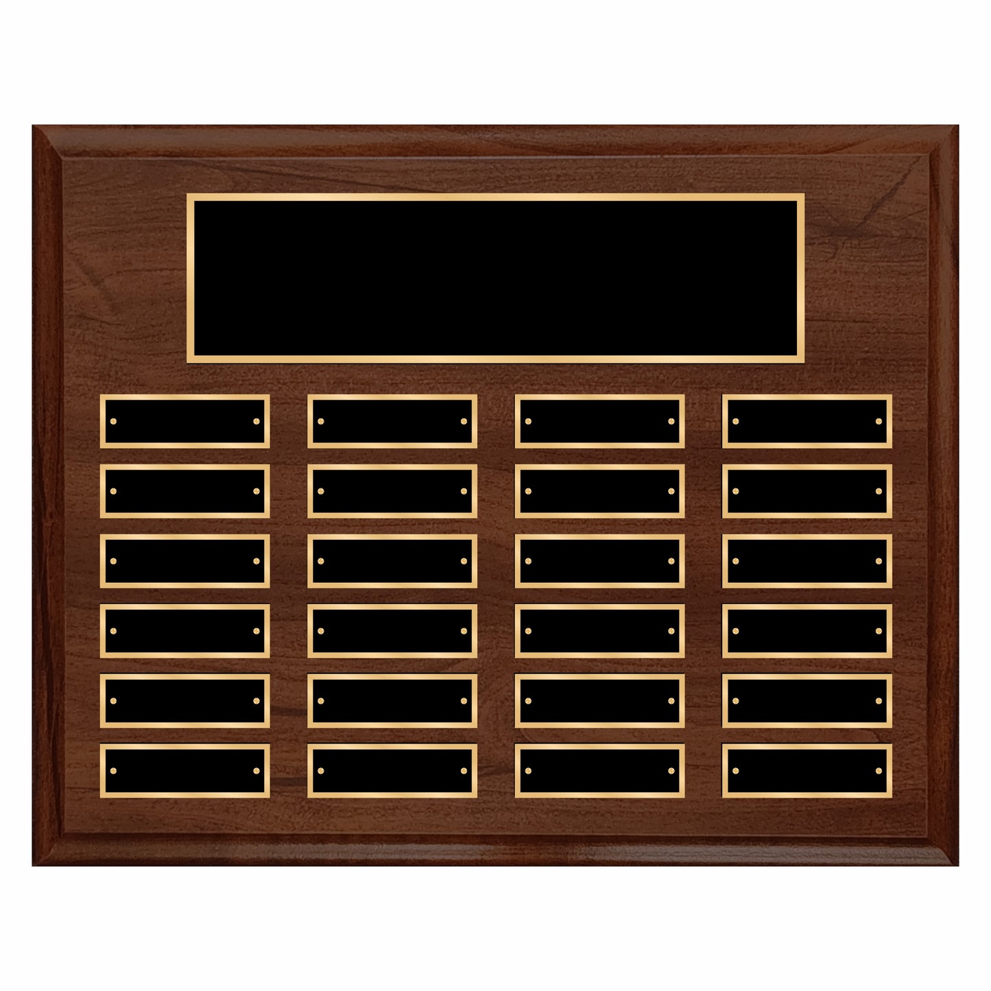 Cherry Finished Perpetual Plaque Landscape 12" X 15" - 24 Plates / Cherry