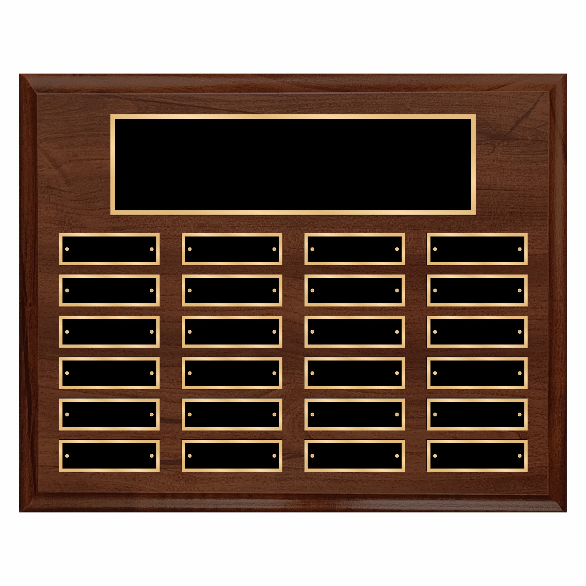 Cherry Finished Perpetual Plaque Landscape 12" X 15" - 24 Plates / Cherry
