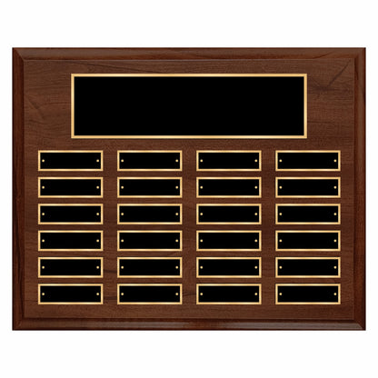 Cherry Finished Perpetual Plaque Landscape 12" X 15" - 24 Plates / Cherry