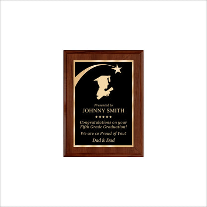 Cherry Finished Plaque 6" X 8" / Cherry / Shooting Star
