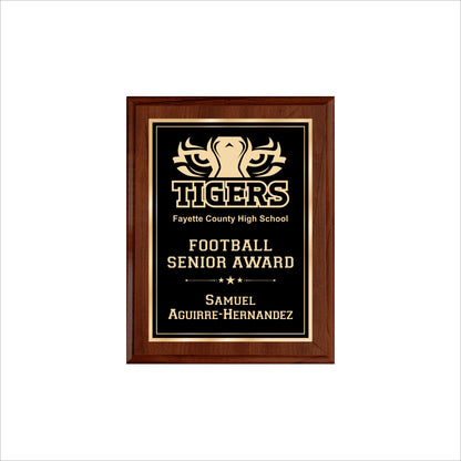 Cherry Finished Plaque 7" X 9" / Cherry / Double Border