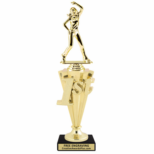 Hip Hop 1st Place Trophy 12" / Gold