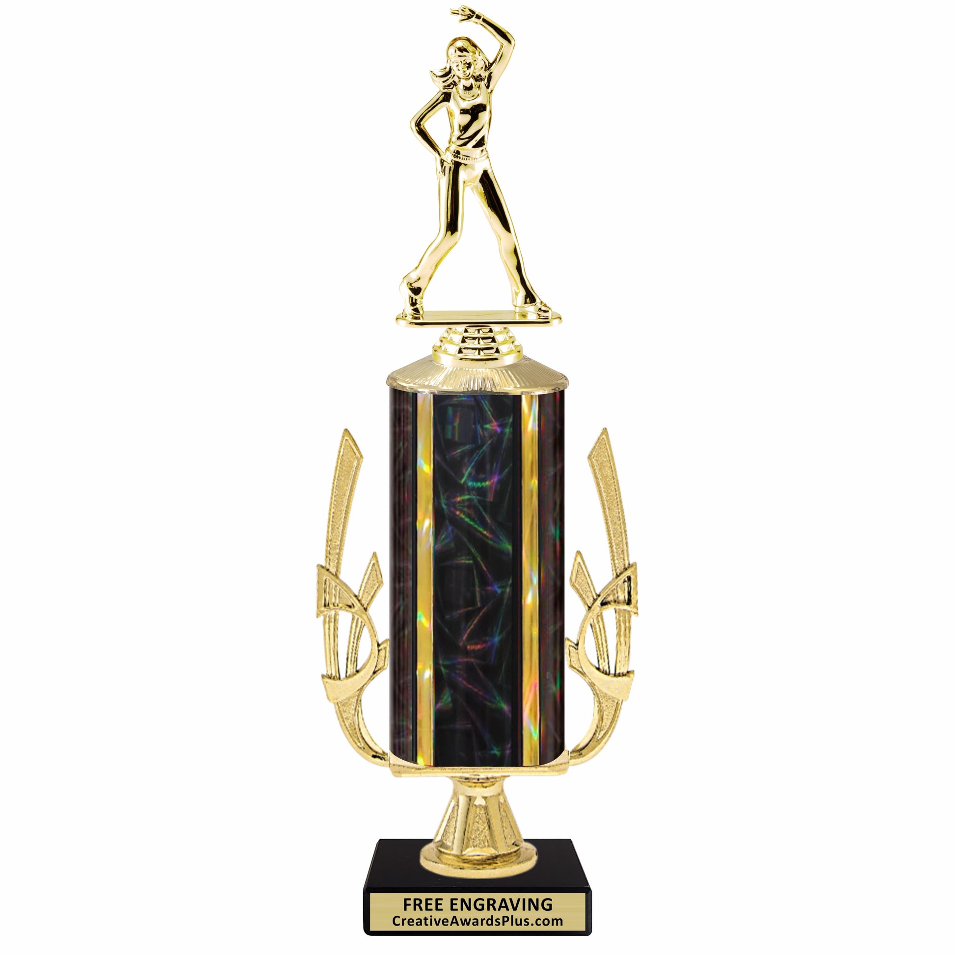 Accent Hip Hop Trophy 14.63" / Gold