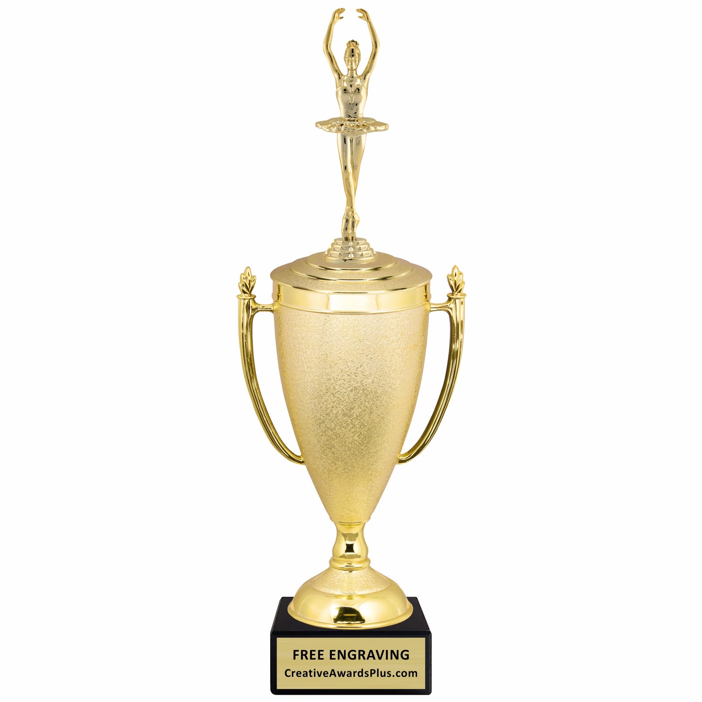 Stippled Cup Ballerina Trophy 15.75" / Gold