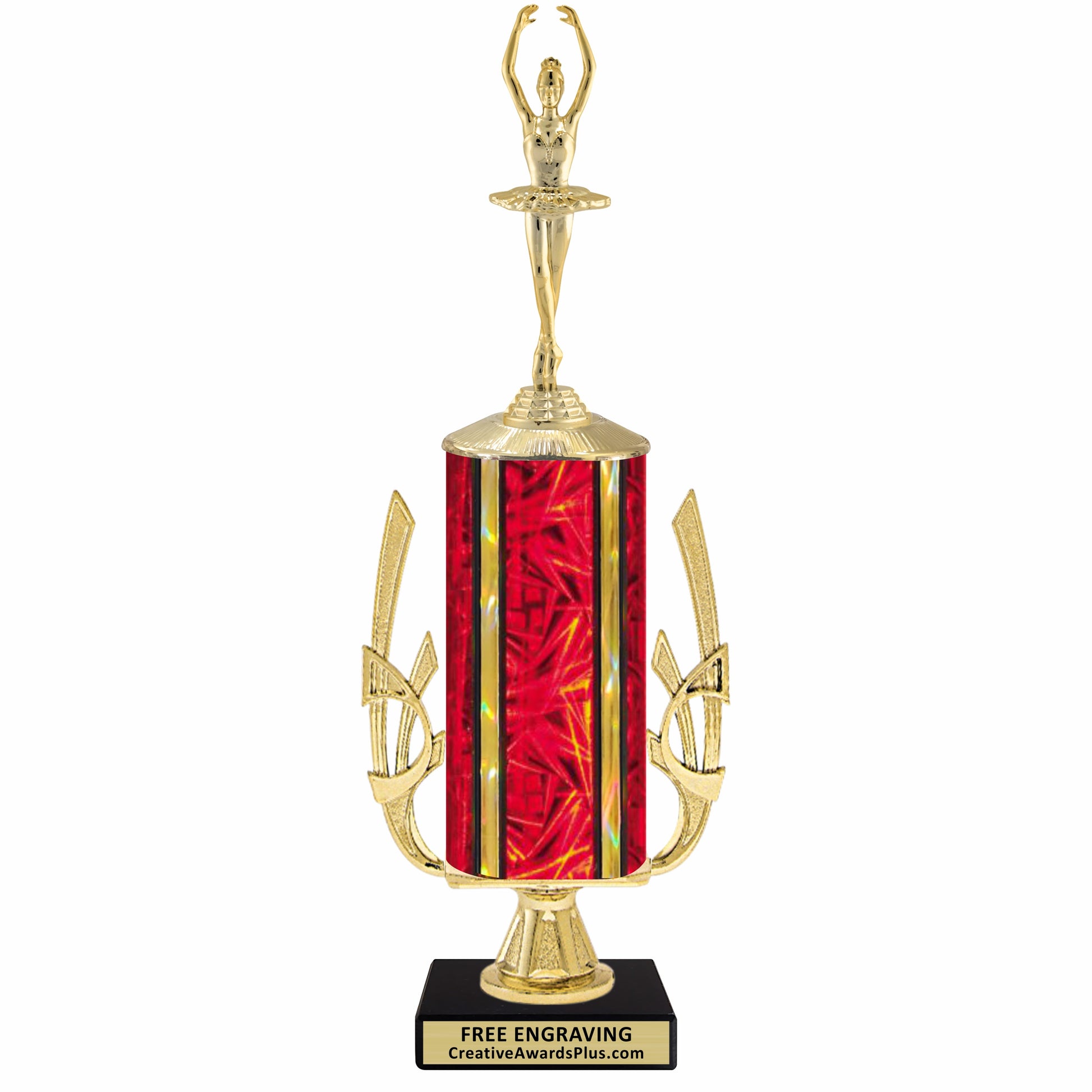 Accent Ballerina Trophy 14.63" / Gold