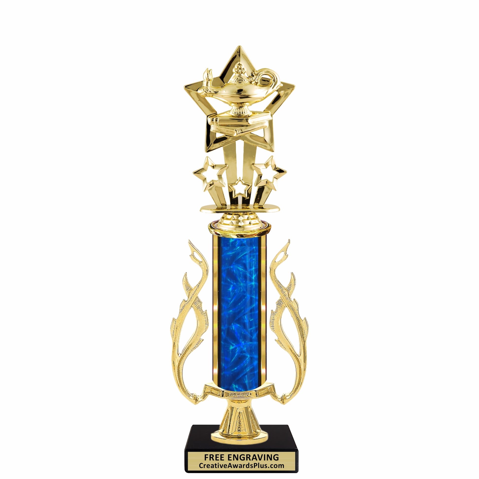 Flaming Academic Trophy 13.5" / Gold