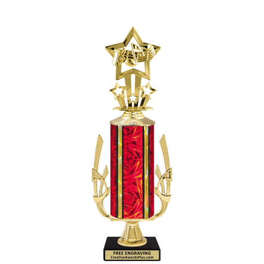 Accent Star Music Trophy 14.75" / Gold