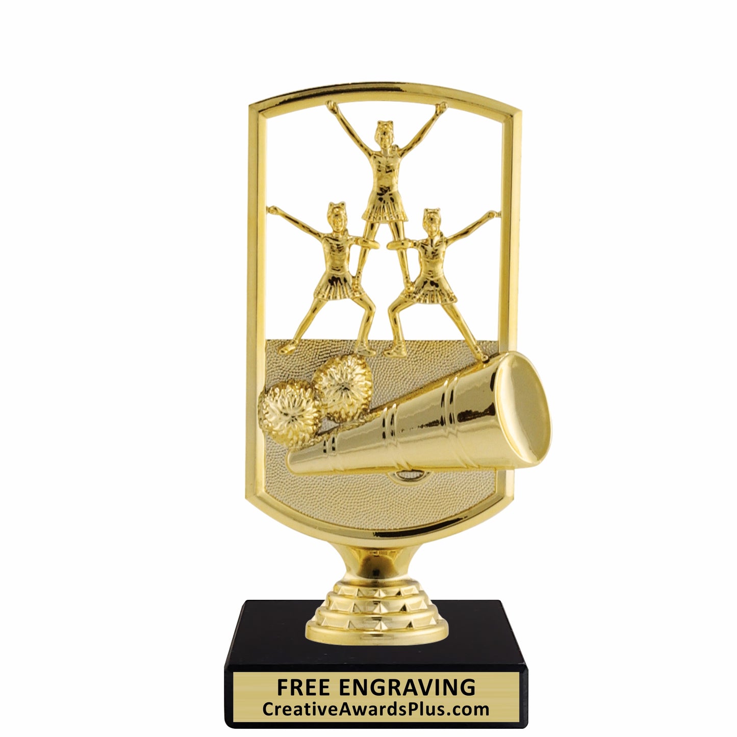 Pyramid Cheer Trophy 6.5" / Gold