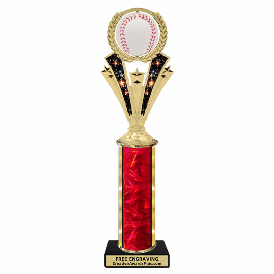 Galaxy Spinning Baseball Classic Trophy 12.4" / Multiple