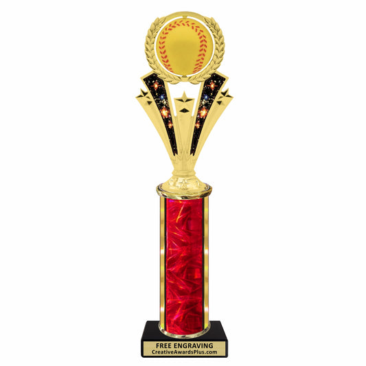 Galaxy Spinning Softball Classic Trophy 12.25" / Multiple