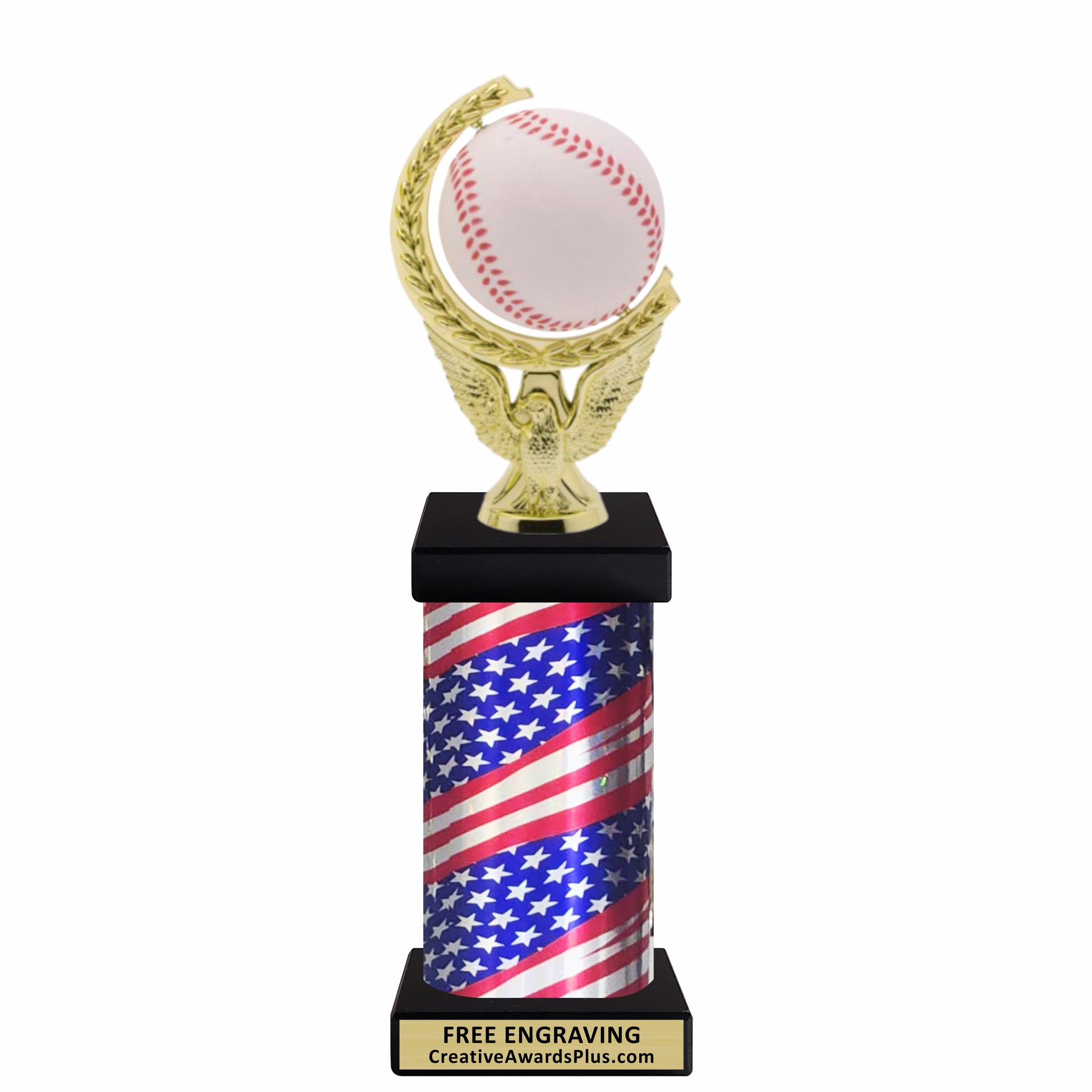 Eagle Spinning Baseball Grand Trophy 12" / Multiple