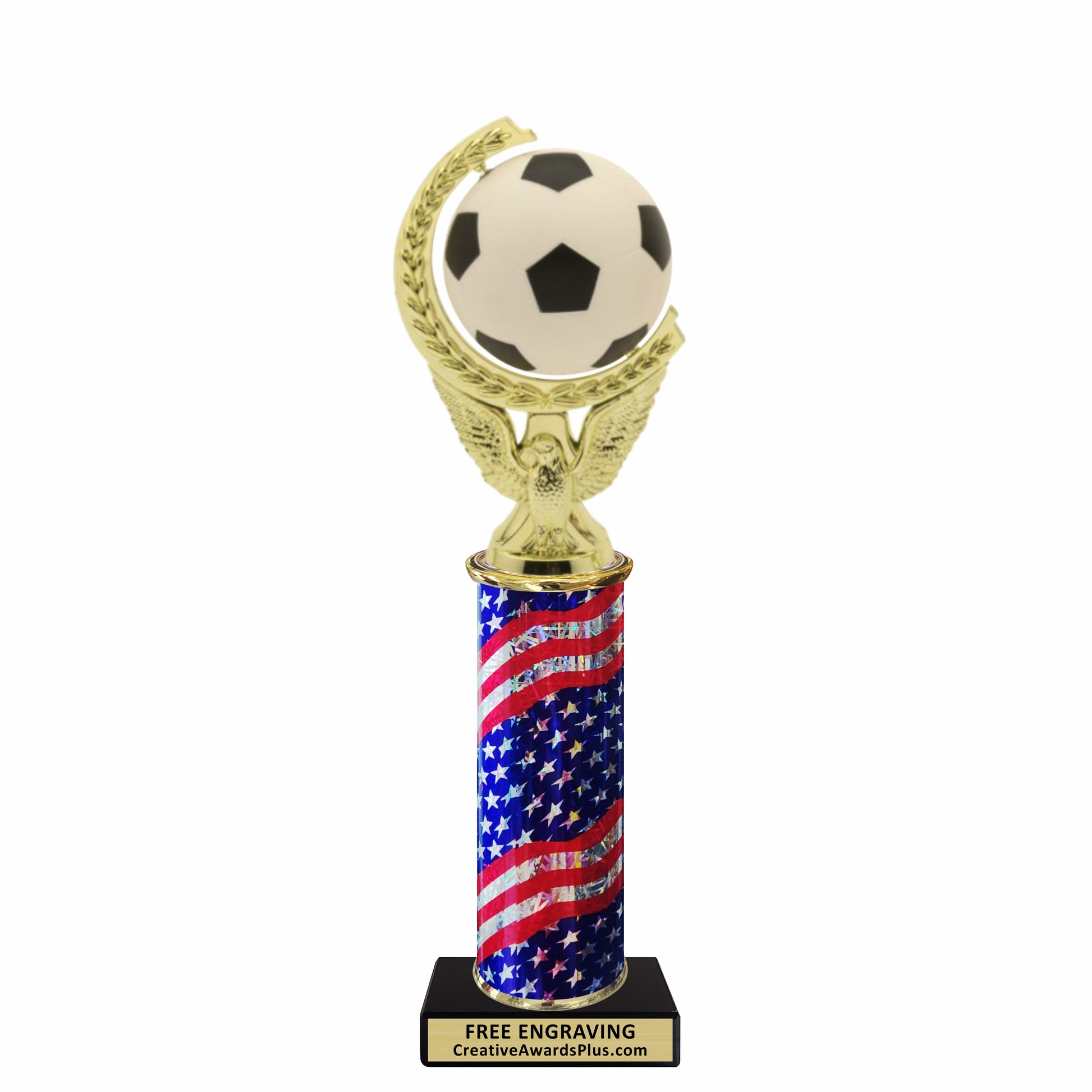 Eagle Spinning Soccer Classic Trophy 11.25" / Multiple
