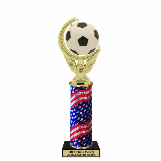Eagle Spinning Soccer Classic Trophy 11.25" / Multiple