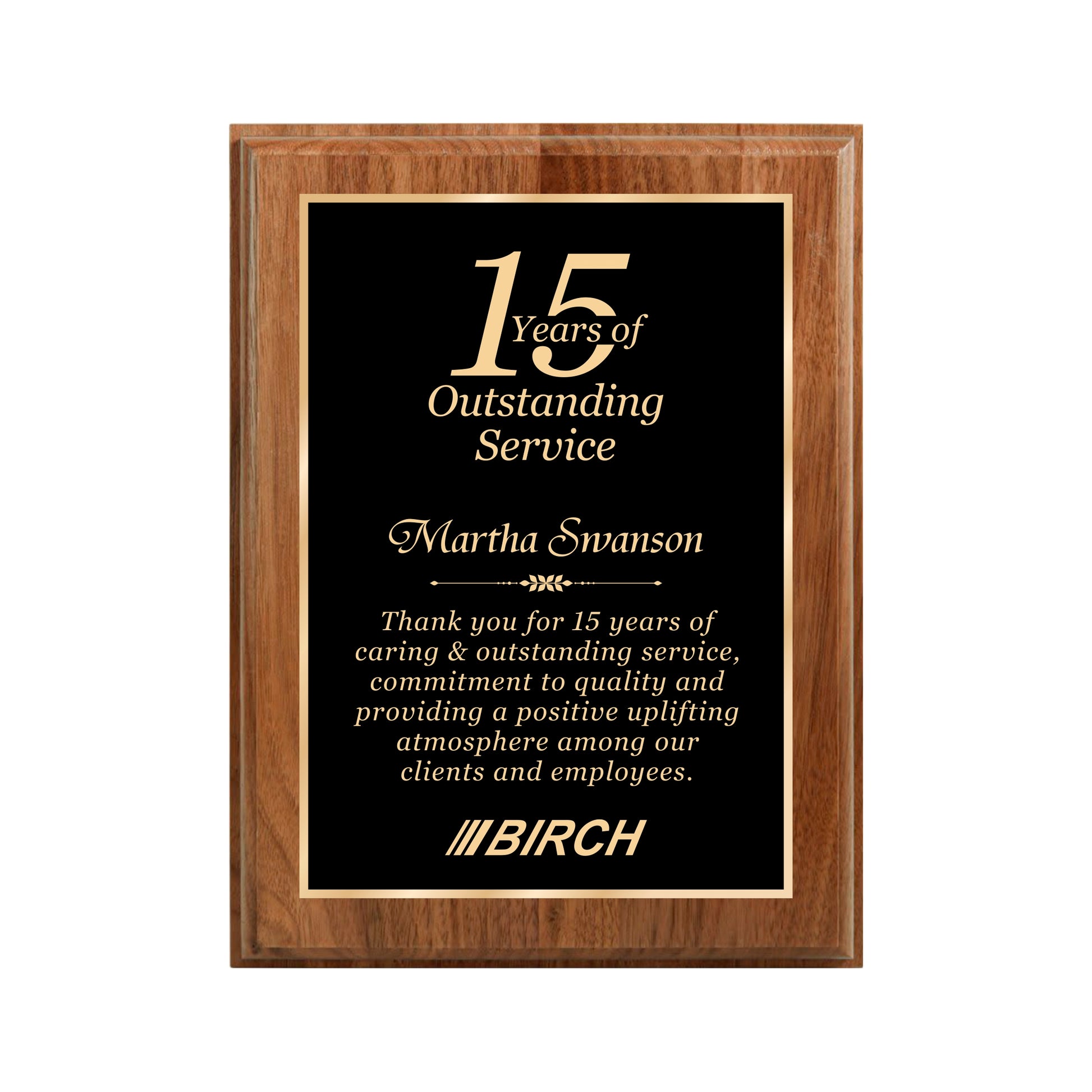 Walnut Finished Plaque 9" X 12" / Walnut / Single Border