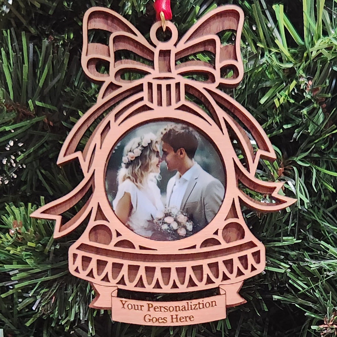 Photo Bell Cherry Ornament 4" / Cherry