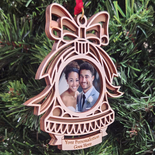 Photo Bell Maple Ornament 4" / Maple