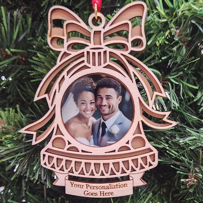 Photo Bell Maple Ornament 4" / Maple