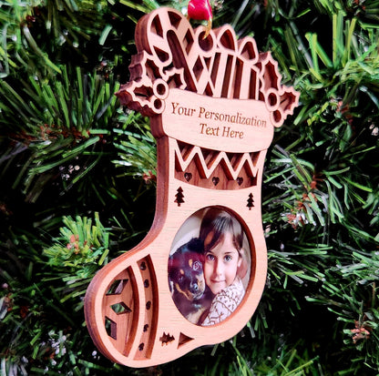 Photo Stocking Cherry Ornament 4.125" / Cherry